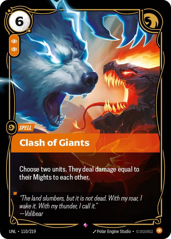 Clash of Giants 110/219 (Unleashed)  - Foil | Good Games Morley