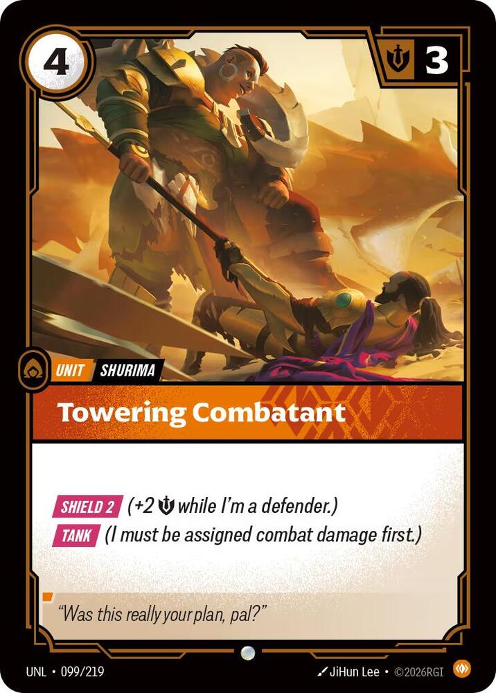Towering Combatant 099/219 (Unleashed)  - Foil | Good Games Morley