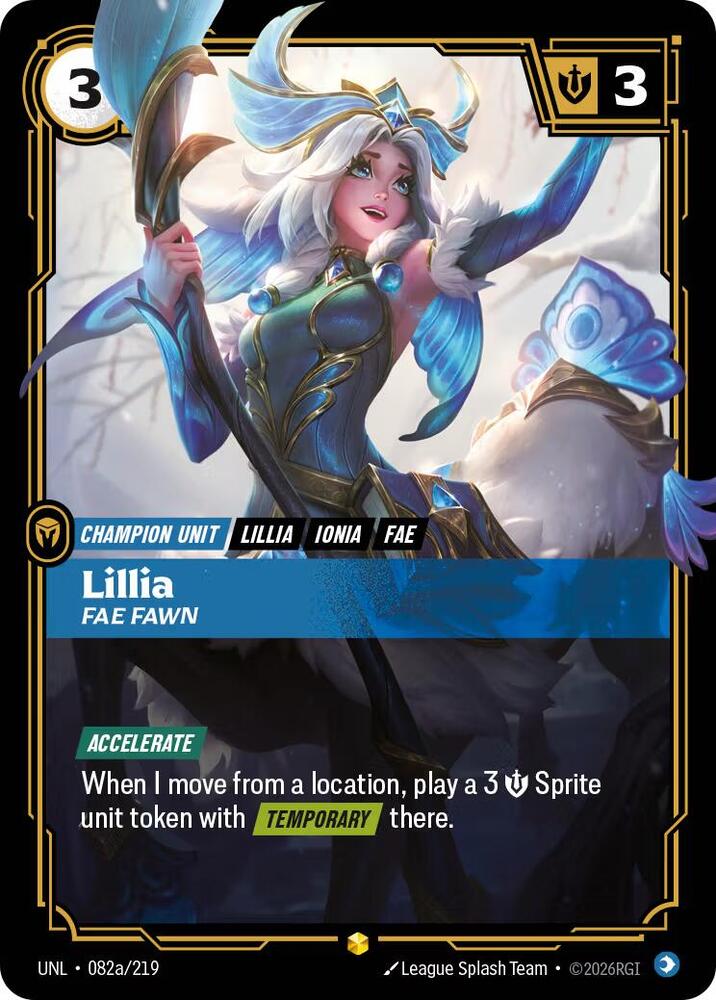 Lillia - Fae Fawn 082a/219 (Unleashed)  - Foil | Good Games Morley
