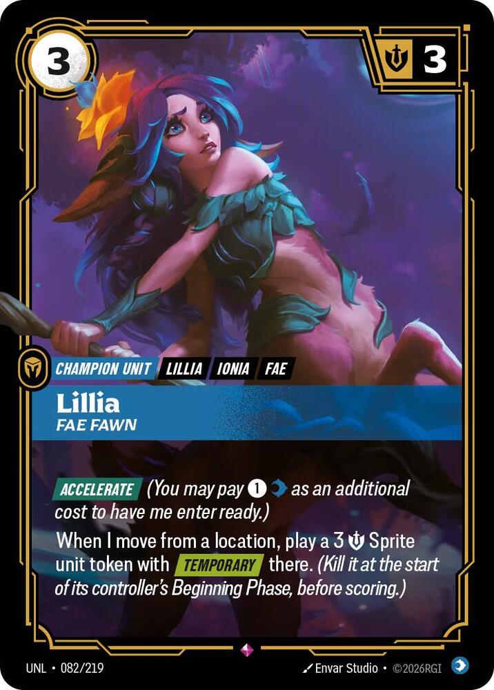 Lillia - Fae Fawn 082/219 (Unleashed)  - Foil | Good Games Morley
