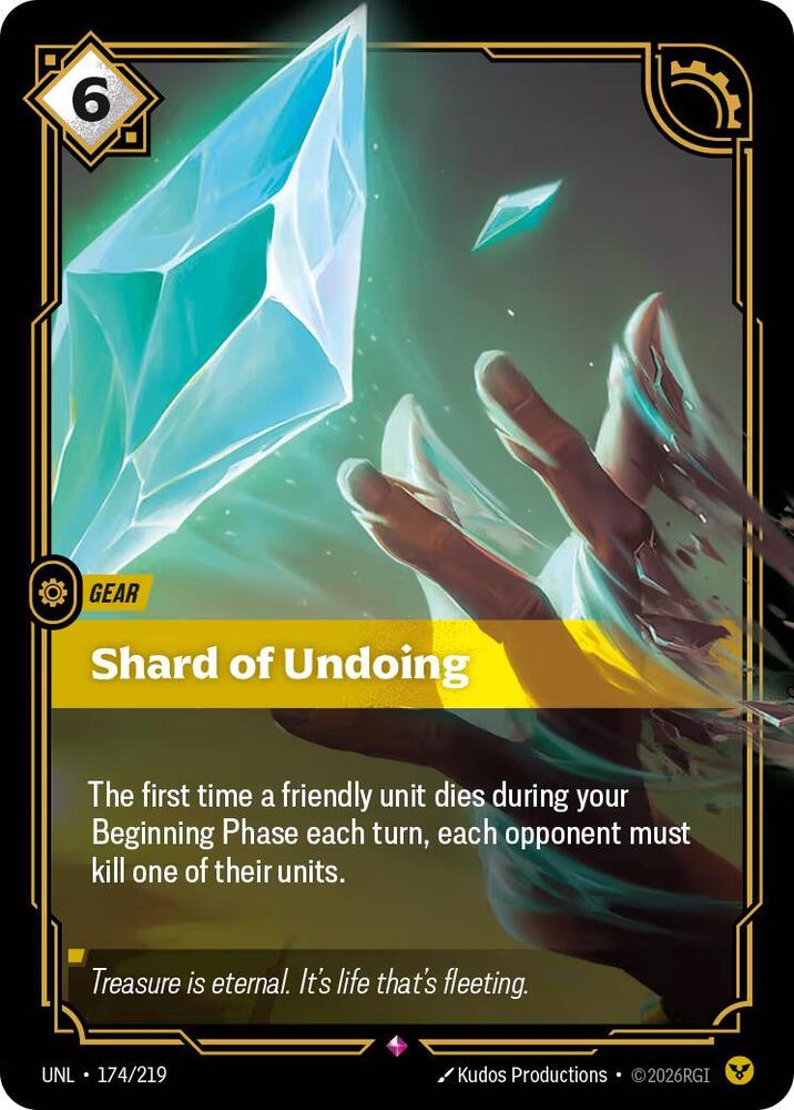 Shard of Undoing 174/219 (Unleashed)  - Foil | Good Games Morley