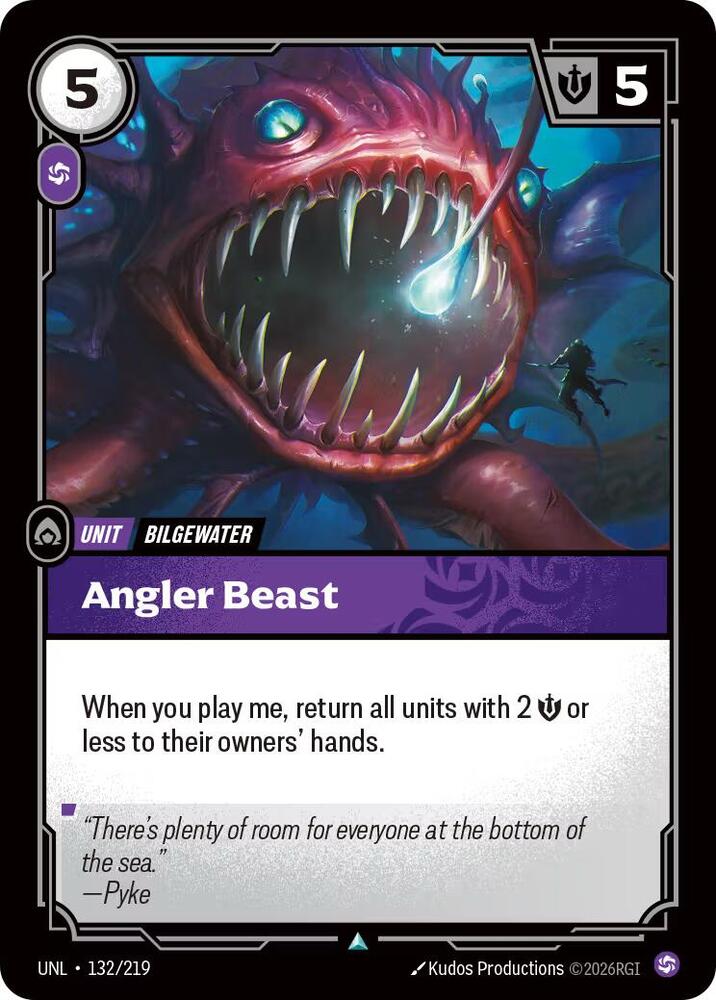 Angler Beast 132/219 (Unleashed)  | Good Games Morley