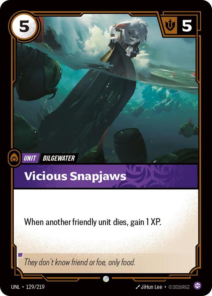 Vicious Snapjaws 129/219 (Unleashed)  | Good Games Morley