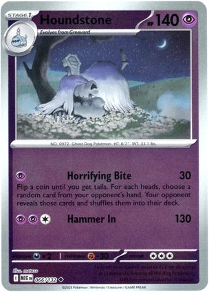 Houndstone 066/132 (ME01: Mega Evolution)  - Reverse Holofoil | Good Games Morley