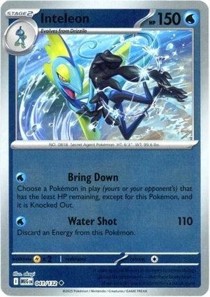 Inteleon 041/132 (ME01: Mega Evolution)  - Reverse Holofoil | Good Games Morley