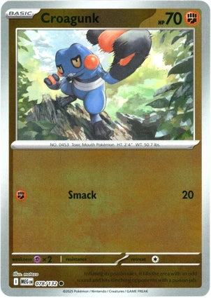 Croagunk 078/132 (ME01: Mega Evolution)  - Reverse Holofoil | Good Games Morley