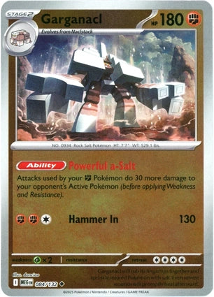 Garganacl 084/132 (ME01: Mega Evolution)  - Reverse Holofoil | Good Games Morley