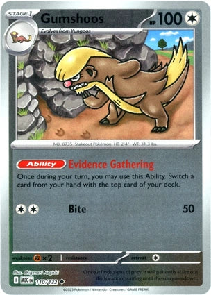 Gumshoos 110/132 (ME01: Mega Evolution)  - Reverse Holofoil | Good Games Morley