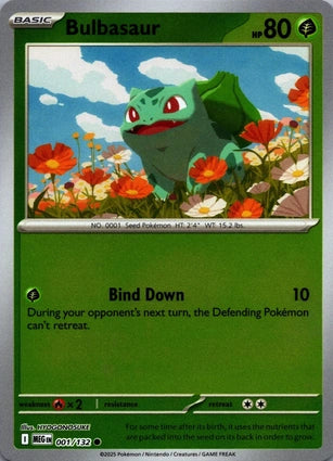 Bulbasaur 001/132 (ME01: Mega Evolution)  - Reverse Holofoil | Good Games Morley