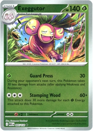 Exeggutor 005/132 (ME01: Mega Evolution)  - Reverse Holofoil | Good Games Morley