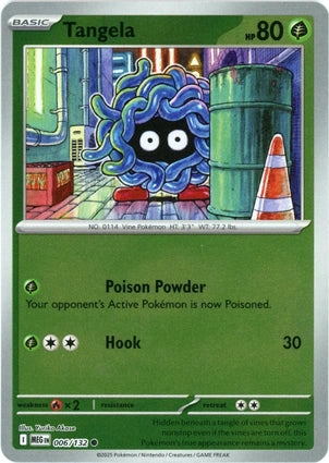 Tangela 006/132 (ME01: Mega Evolution)  - Reverse Holofoil | Good Games Morley