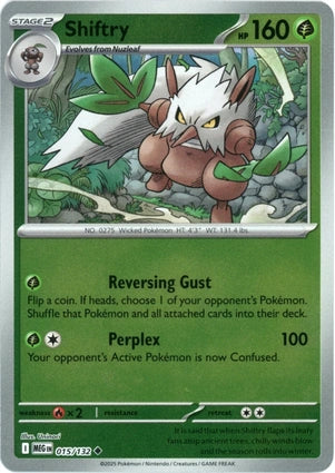 Shiftry 015/132 (ME01: Mega Evolution)  - Reverse Holofoil | Good Games Morley