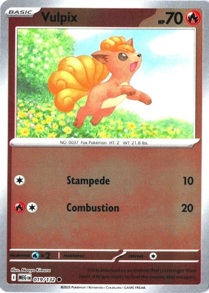 Vulpix 019/132 (ME01: Mega Evolution)  - Reverse Holofoil | Good Games Morley