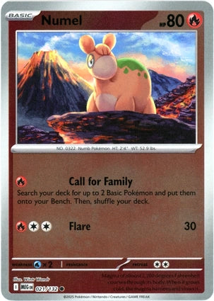 Numel 021/132 (ME01: Mega Evolution)  - Reverse Holofoil | Good Games Morley