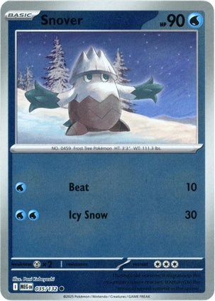 Snover 035/132 (ME01: Mega Evolution)  - Reverse Holofoil | Good Games Morley