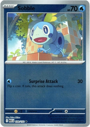 Sobble 039/132 (ME01: Mega Evolution)  - Reverse Holofoil | Good Games Morley