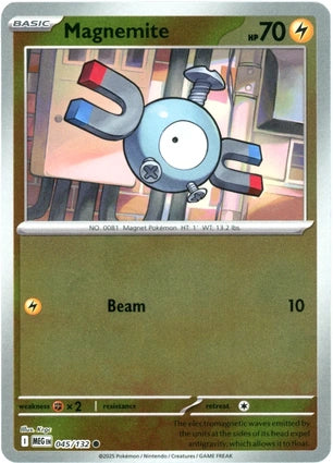 Magnemite 045/132 (ME01: Mega Evolution)  - Reverse Holofoil | Good Games Morley