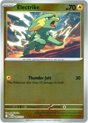 Electrike 049/132 (ME01: Mega Evolution)  - Reverse Holofoil | Good Games Morley