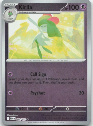 Kirlia 059/132 (ME01: Mega Evolution)  - Reverse Holofoil | Good Games Morley