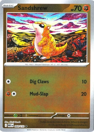 Sandshrew 068/132 (ME01: Mega Evolution)  - Reverse Holofoil | Good Games Morley