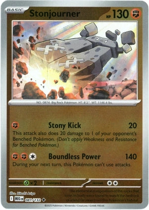 Stonjourner 081/132 (ME01: Mega Evolution)  - Reverse Holofoil | Good Games Morley