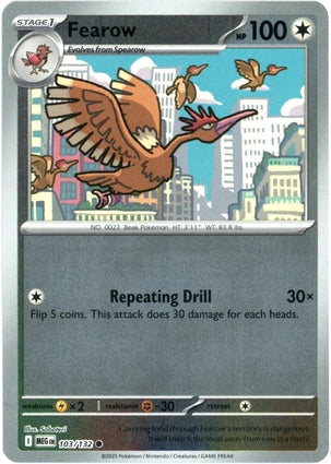 Fearow 103/132 (ME01: Mega Evolution)  - Reverse Holofoil | Good Games Morley