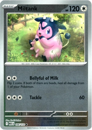 Miltank 106/132 (ME01: Mega Evolution)  - Reverse Holofoil | Good Games Morley