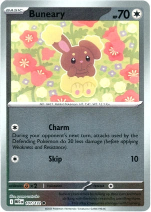 Buneary 107/132 (ME01: Mega Evolution)  - Reverse Holofoil | Good Games Morley