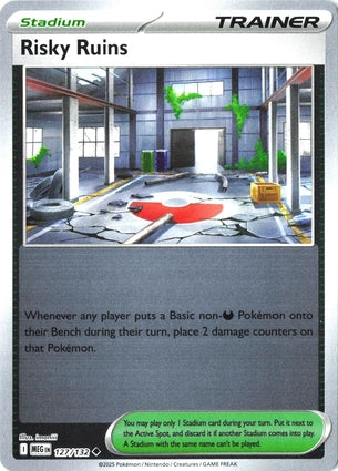 Risky Ruins 127/132 (ME01: Mega Evolution)  - Reverse Holofoil | Good Games Morley