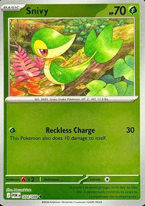 Snivy 004/088 (ME03: Perfect Order)  - Reverse Holofoil | Good Games Morley
