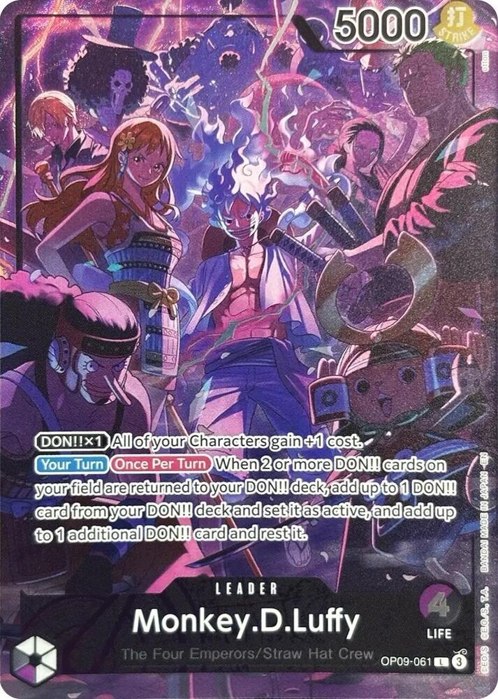 Monkey.D.Luffy (2nd Anniversary) OP09-061 (One Piece Promotion Cards)  - Alternate Art Foil | Good Games Morley