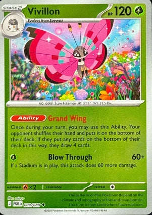 Vivillon 009/088 (ME03: Perfect Order)  - Reverse Holofoil | Good Games Morley