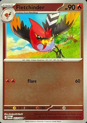 Fletchinder 013/088 (ME03: Perfect Order)  - Reverse Holofoil | Good Games Morley