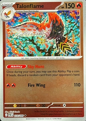Talonflame 014/088 (ME03: Perfect Order)  - Reverse Holofoil | Good Games Morley