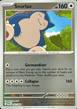 Snorlax 063/088 (ME03: Perfect Order)  - Reverse Holofoil | Good Games Morley