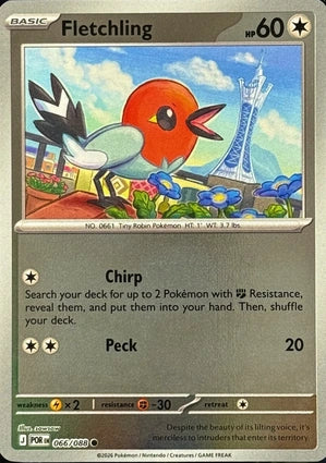 Fletchling 066/088 (ME03: Perfect Order)  - Reverse Holofoil | Good Games Morley