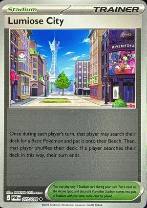 Lumiose City 077/088 (ME03: Perfect Order)  - Reverse Holofoil | Good Games Morley