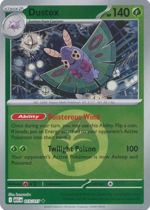 Dustox 015/217 (ME: Ascended Heroes)  - Energy Holofoil | Good Games Morley