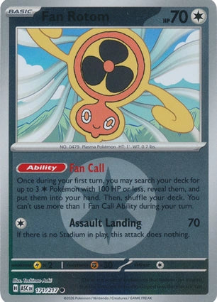 Fan Rotom 171/217 (ME: Ascended Heroes)  - Energy Holofoil | Good Games Morley