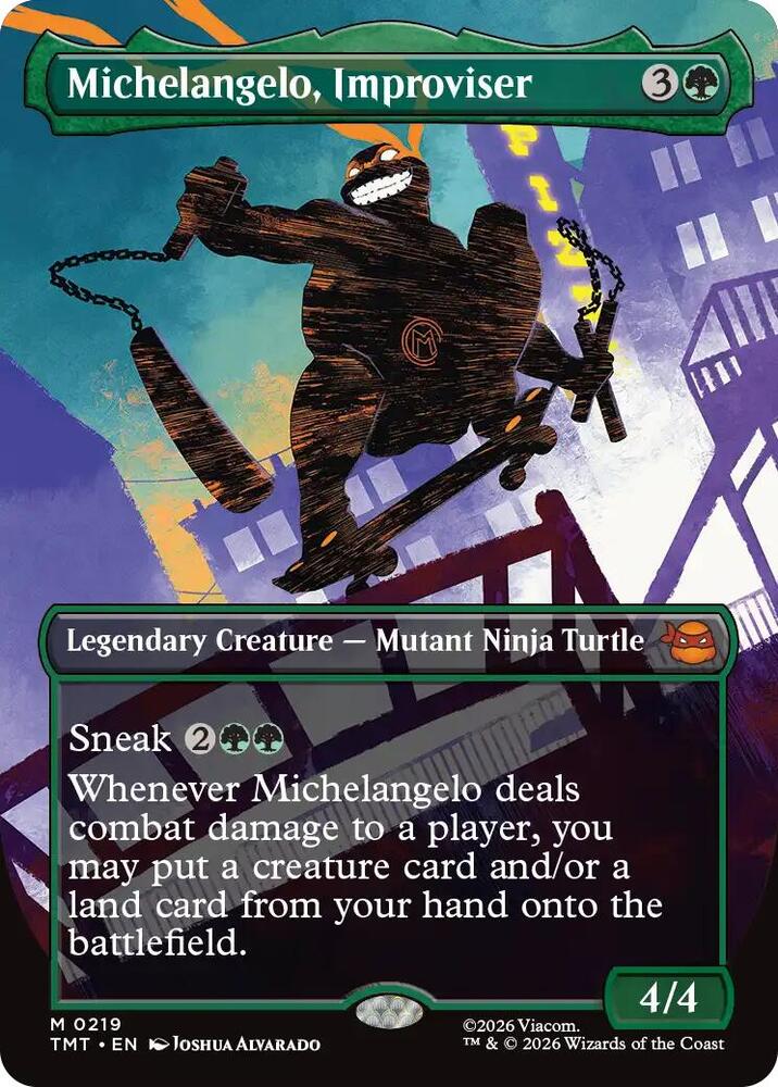 Michelangelo Improviser Borderless (Dupe) 219 (Teenage Mutant Ninja Turtles)  | Good Games Morley