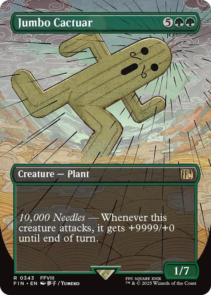 Jumbo Cactuar Borderless (Dupe) 343 (FINAL FANTASY)  | Good Games Morley