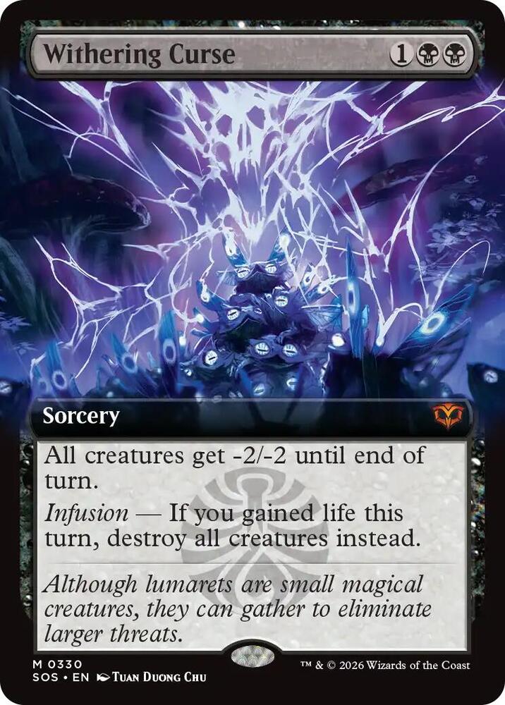 Withering Curse 330 (Secrets of Strixhaven)  - Extended Art Foil | Good Games Morley