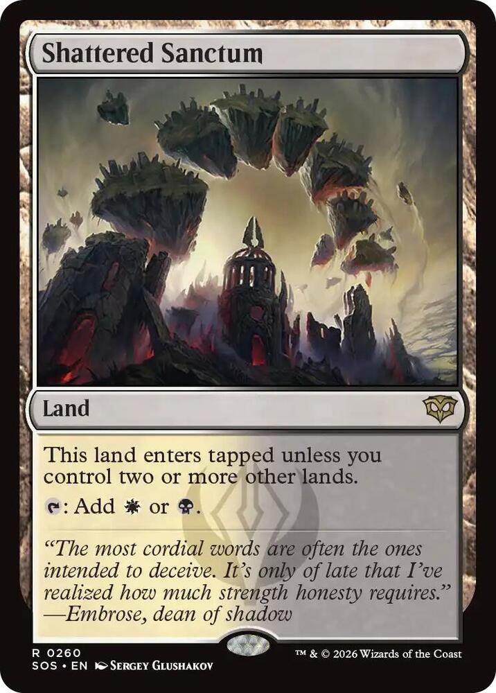 Shattered Sanctum 260 (Secrets of Strixhaven)  - Foil | Good Games Morley