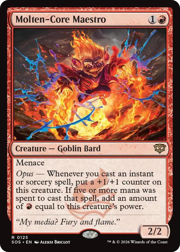 Molten-Core Maestro 125 (Secrets of Strixhaven)  - Foil | Good Games Morley