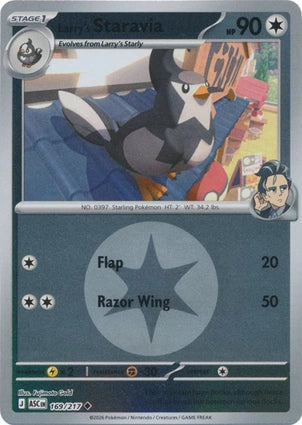 Larry's Staravia 169/217 (ME: Ascended Heroes)  - Energy Holofoil | Good Games Morley