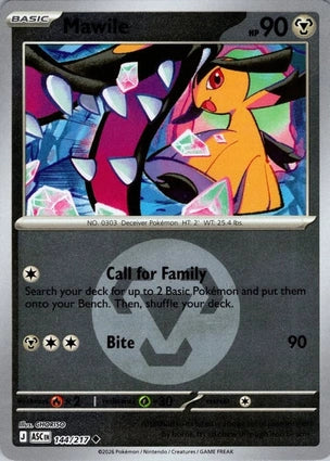 Mawile 144/217 (ME: Ascended Heroes)  - Energy Holofoil | Good Games Morley