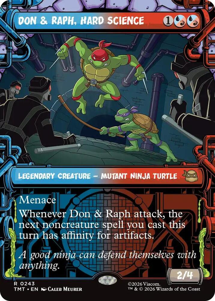 Don and Raph Hard Science Showcase (Dupe) 243 (Teenage Mutant Ninja Turtles)  - Foil | Good Games Morley