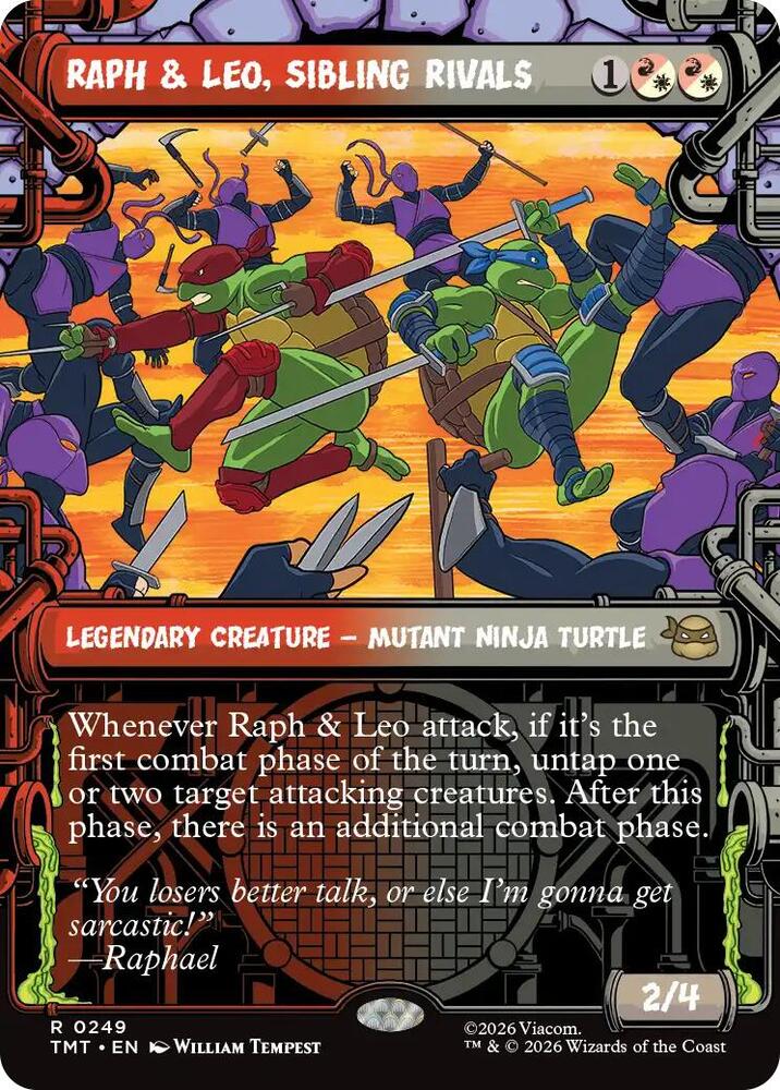 Raph and Leo Sibling Rivals Showcase (Dupe) 249 (Teenage Mutant Ninja Turtles)  - Foil | Good Games Morley