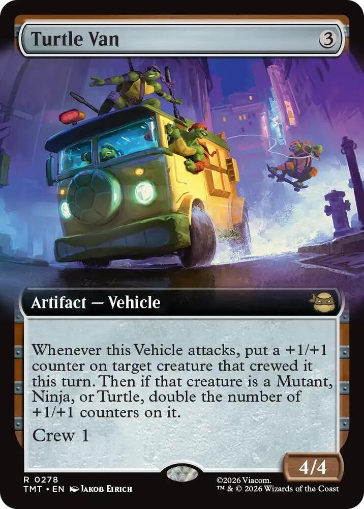 Turtle Van Extended Art (Dupe) 278 (Teenage Mutant Ninja Turtles)  - Foil | Good Games Morley