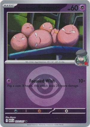 Team Rocket's Exeggcute 077/217 (ME: Ascended Heroes)  - Energy Holofoil | Good Games Morley